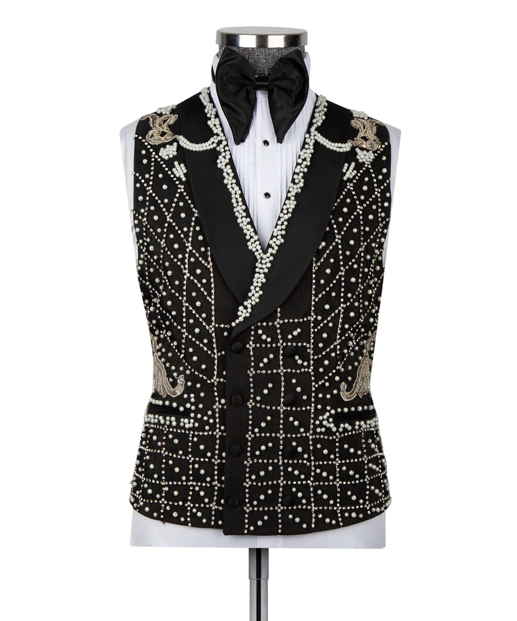 Crystal Jeweled Statement Tuxedo