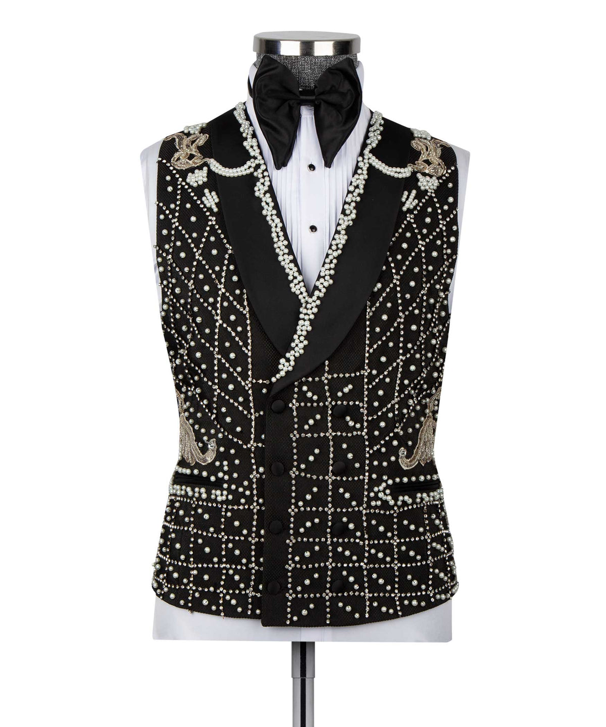 Crystal Jeweled Statement Tuxedo