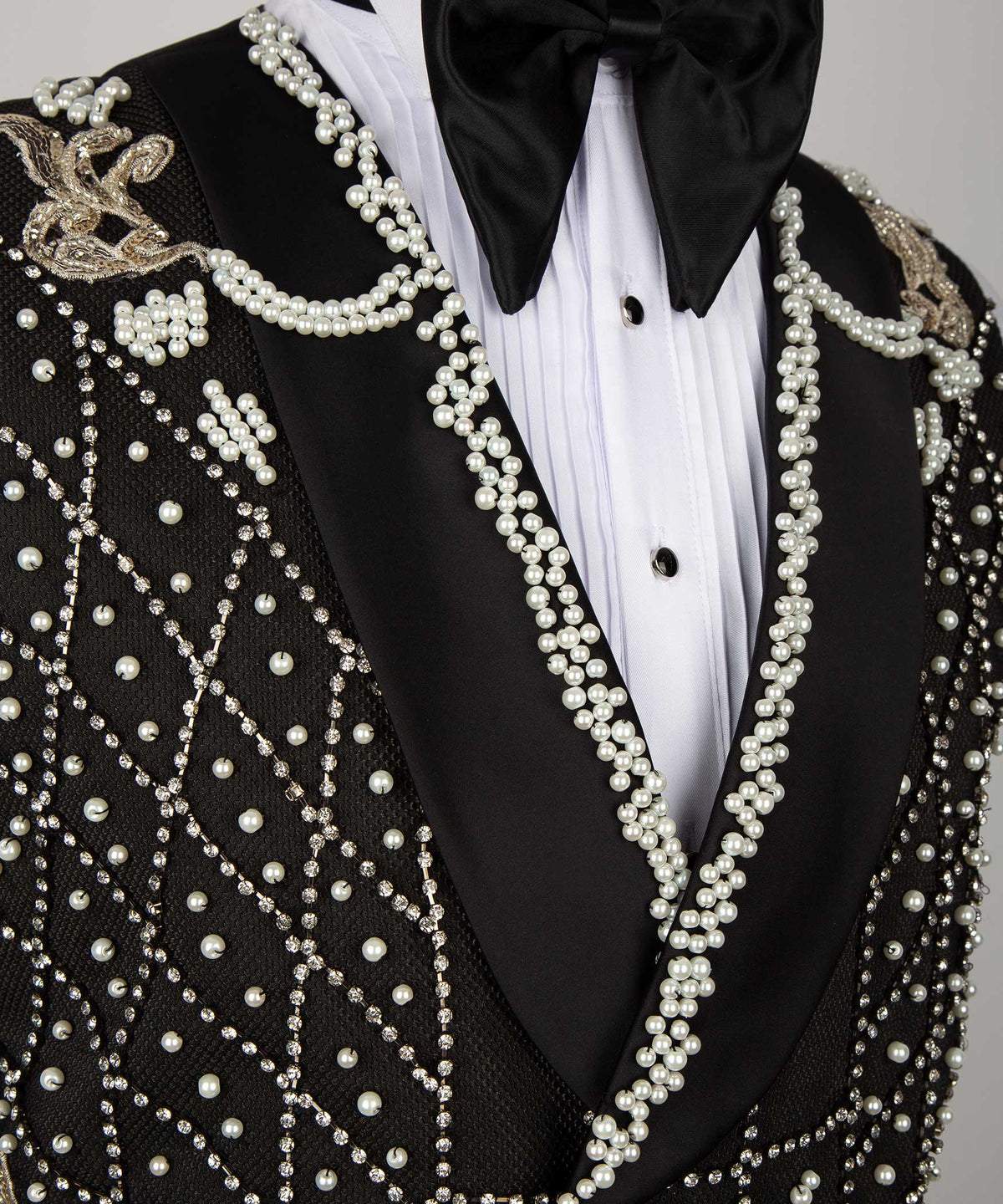 Crystal Jeweled Statement Tuxedo