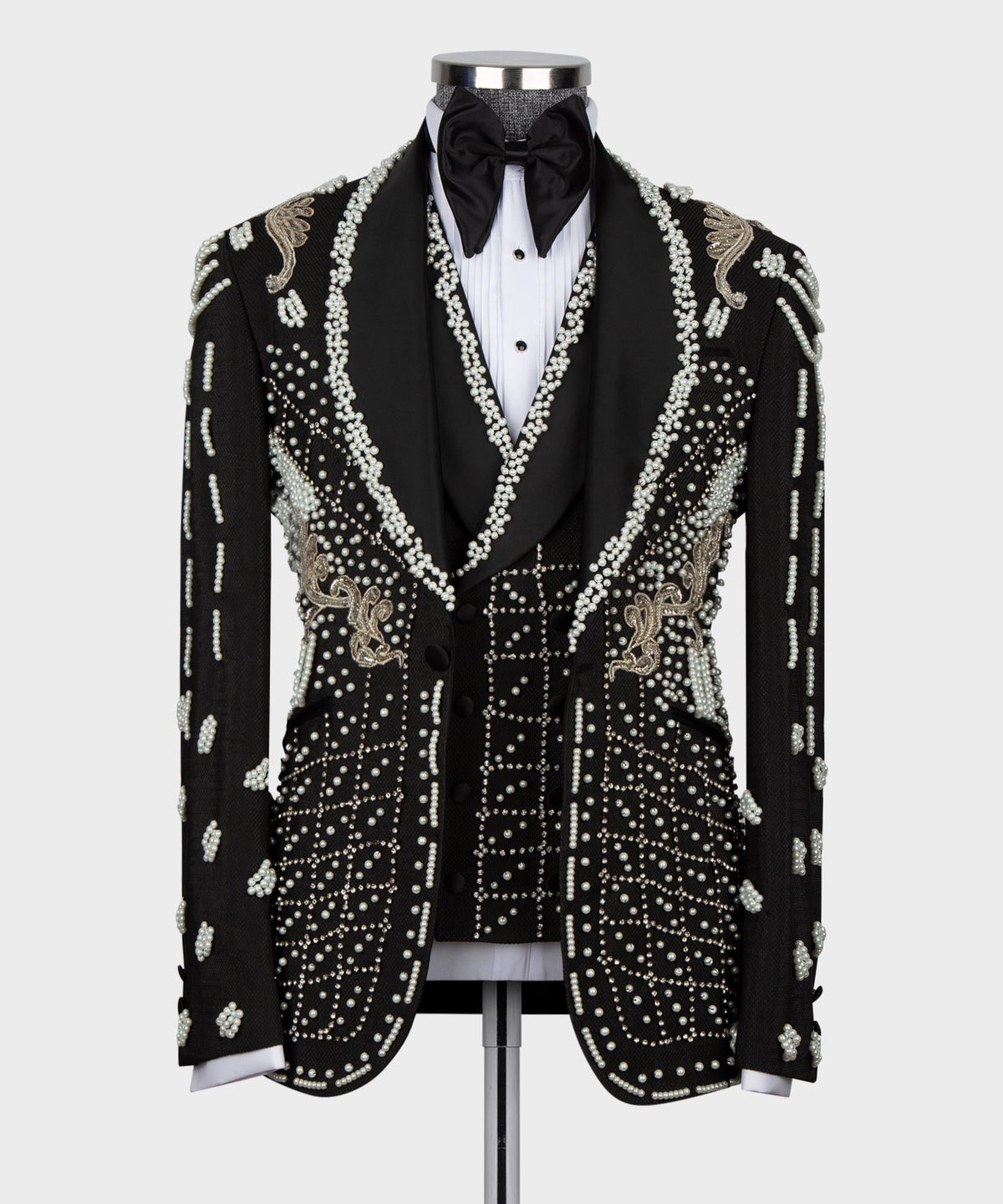 Crystal Jeweled Statement Tuxedo