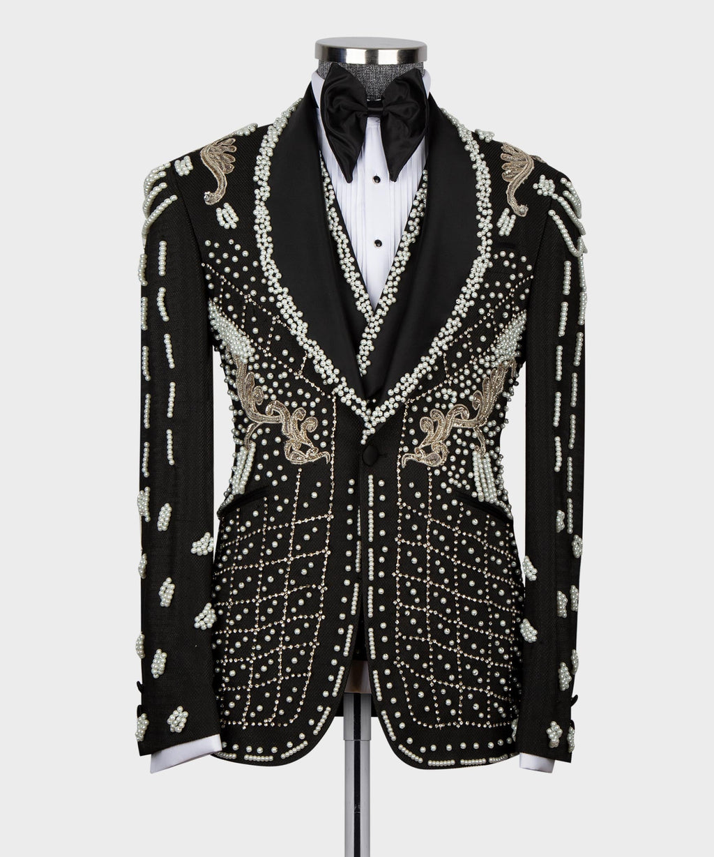 Crystal Jeweled Statement Tuxedo