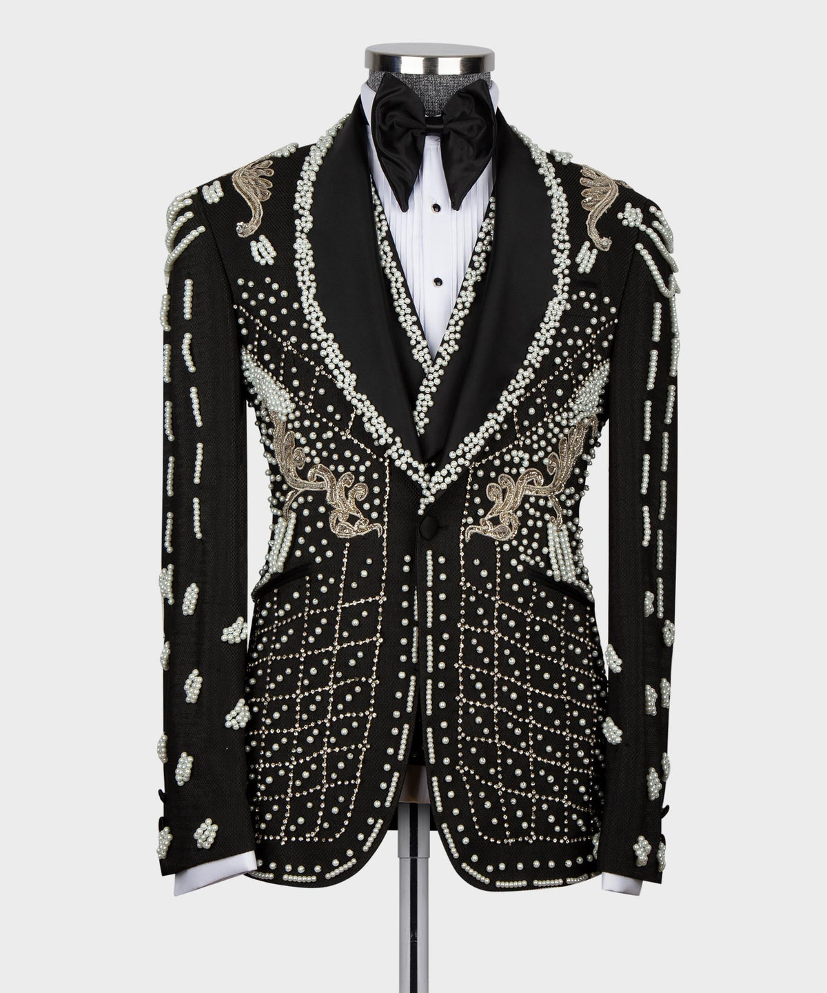 Crystal Jeweled Statement Tuxedo