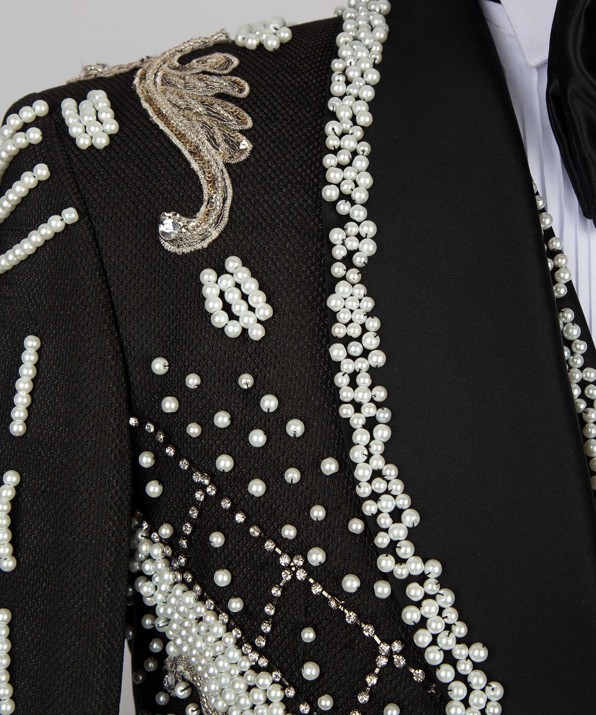 Crystal Jeweled Statement Tuxedo
