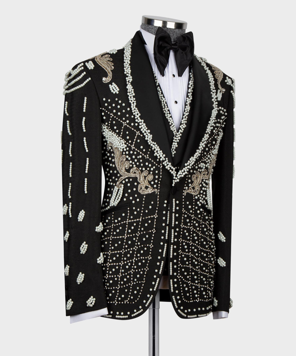 Crystal Jeweled Statement Tuxedo