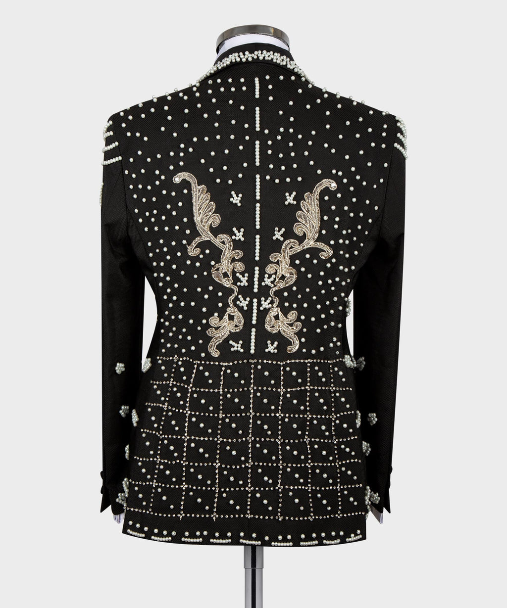 Crystal Jeweled Statement Tuxedo
