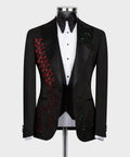 Crystal Jeweled Statement Black Tuxedo