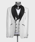 Black Collar White Vest Tuxedo