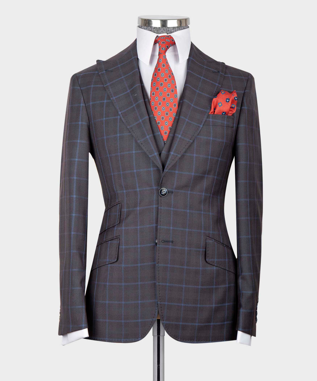 Charcoal Three-Piece Suit