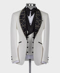 Silver Gemstone-Embellished Statement Tuxedo