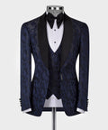 Black Double Lapel Navy Tuxedo