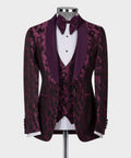 Double Lapel Purple Tuxedo
