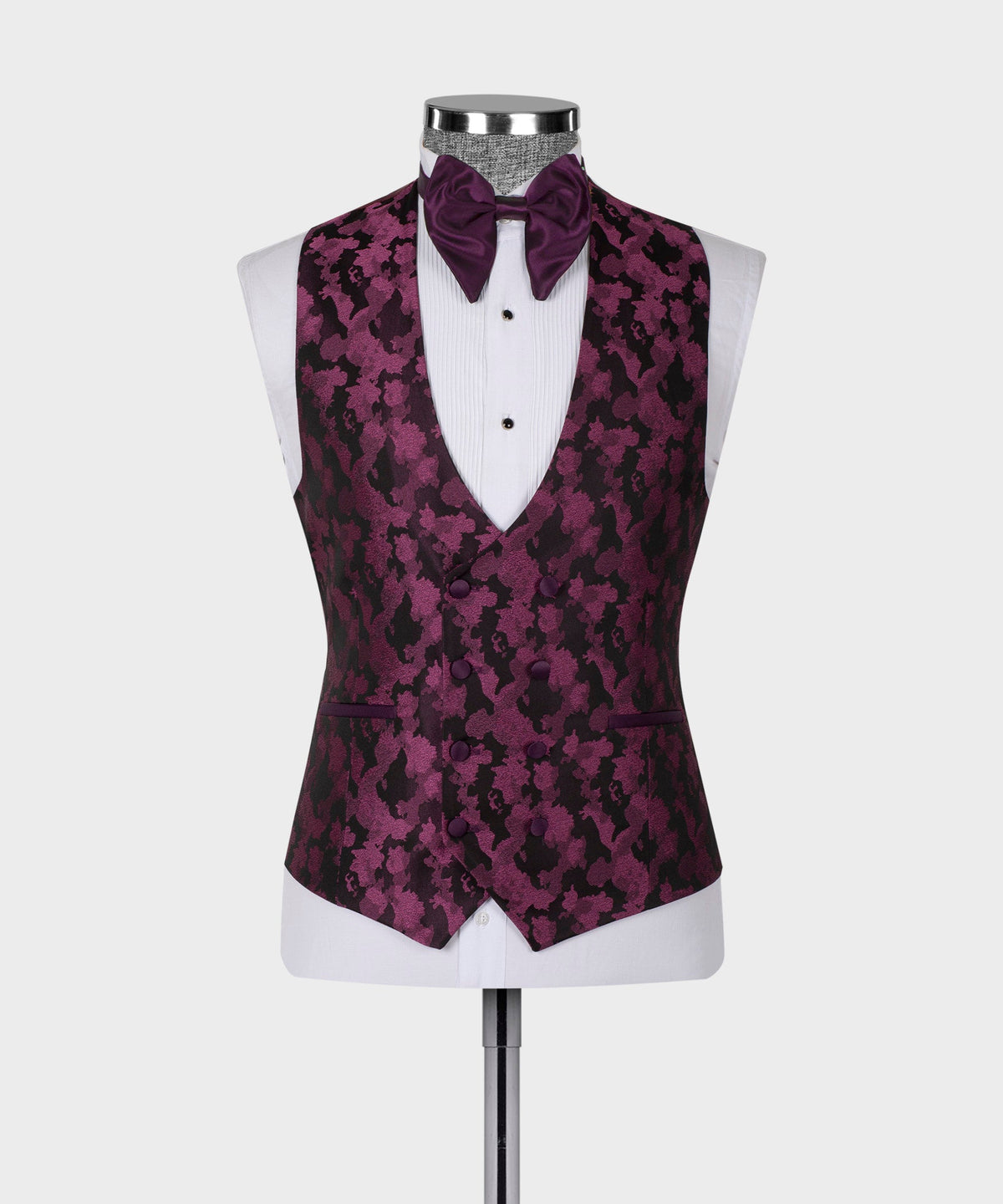 Double Lapel Purple Tuxedo