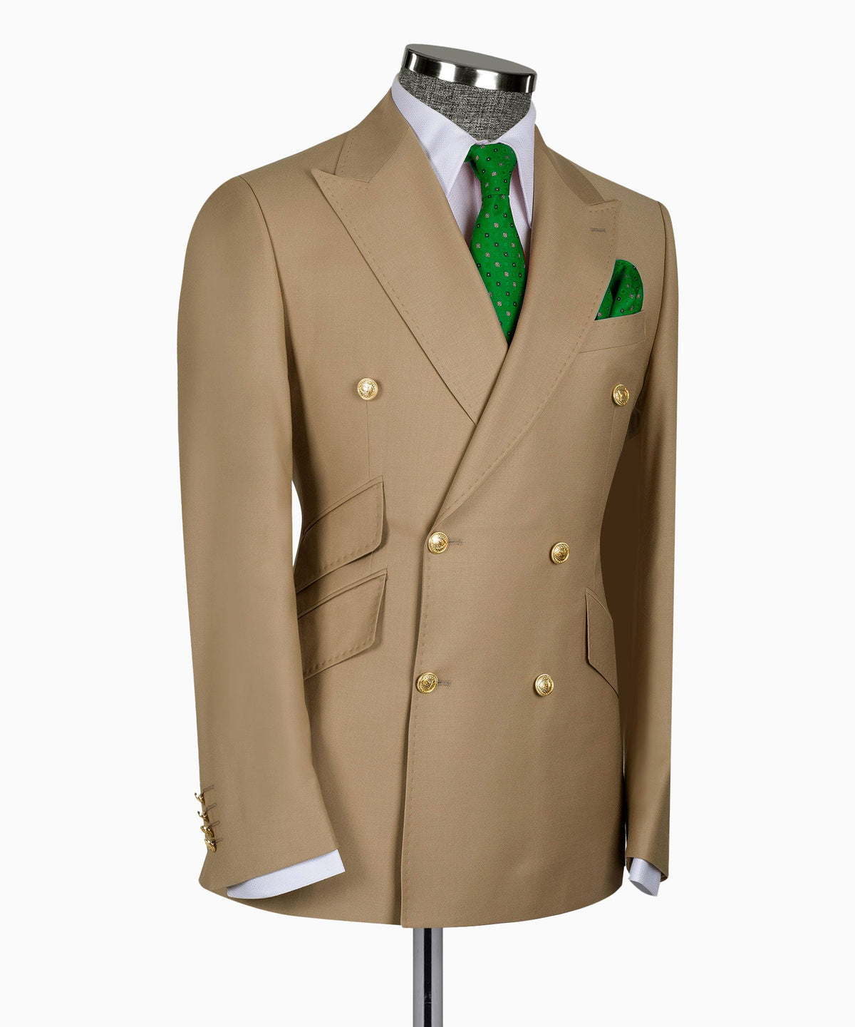 Gold Double-Breasted Suit - Style 02
