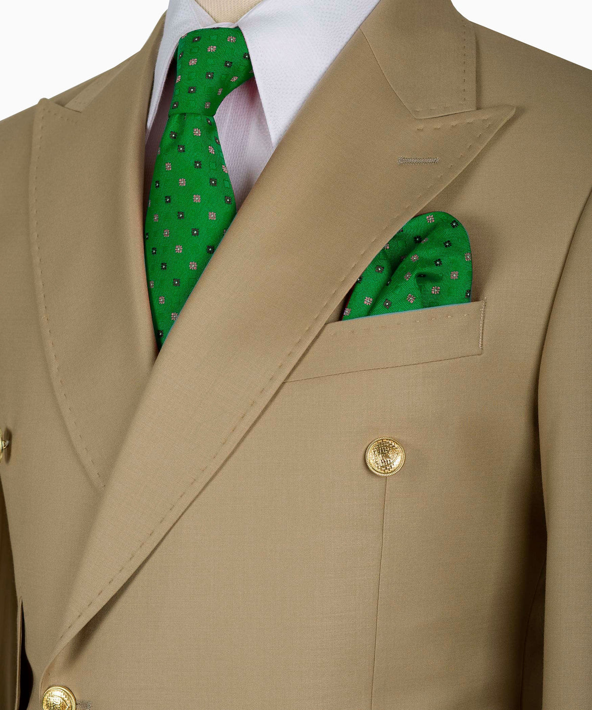 Gold Double-Breasted Suit - Style 02