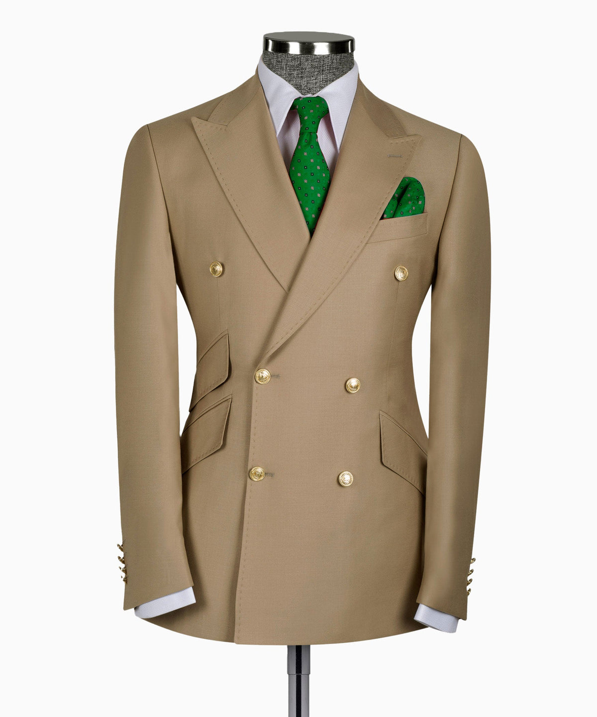 Gold Double-Breasted Suit - Style 02