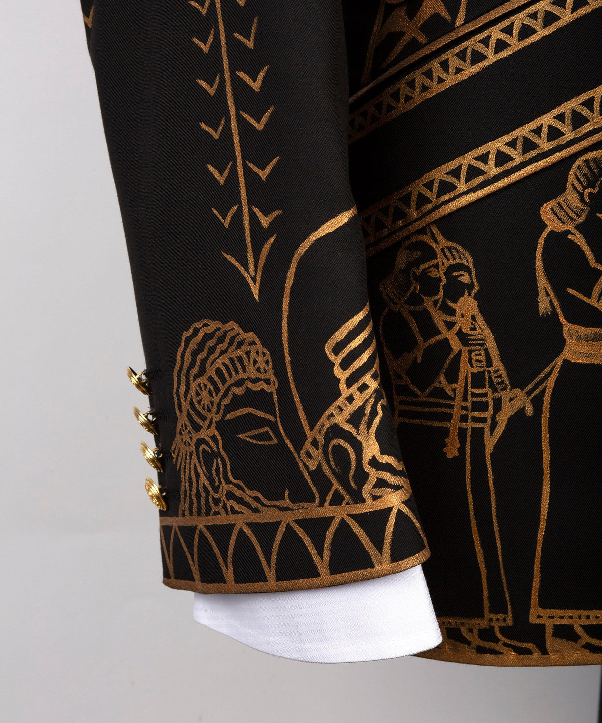 Black Art-Pattern Tuxedo - Style 01
