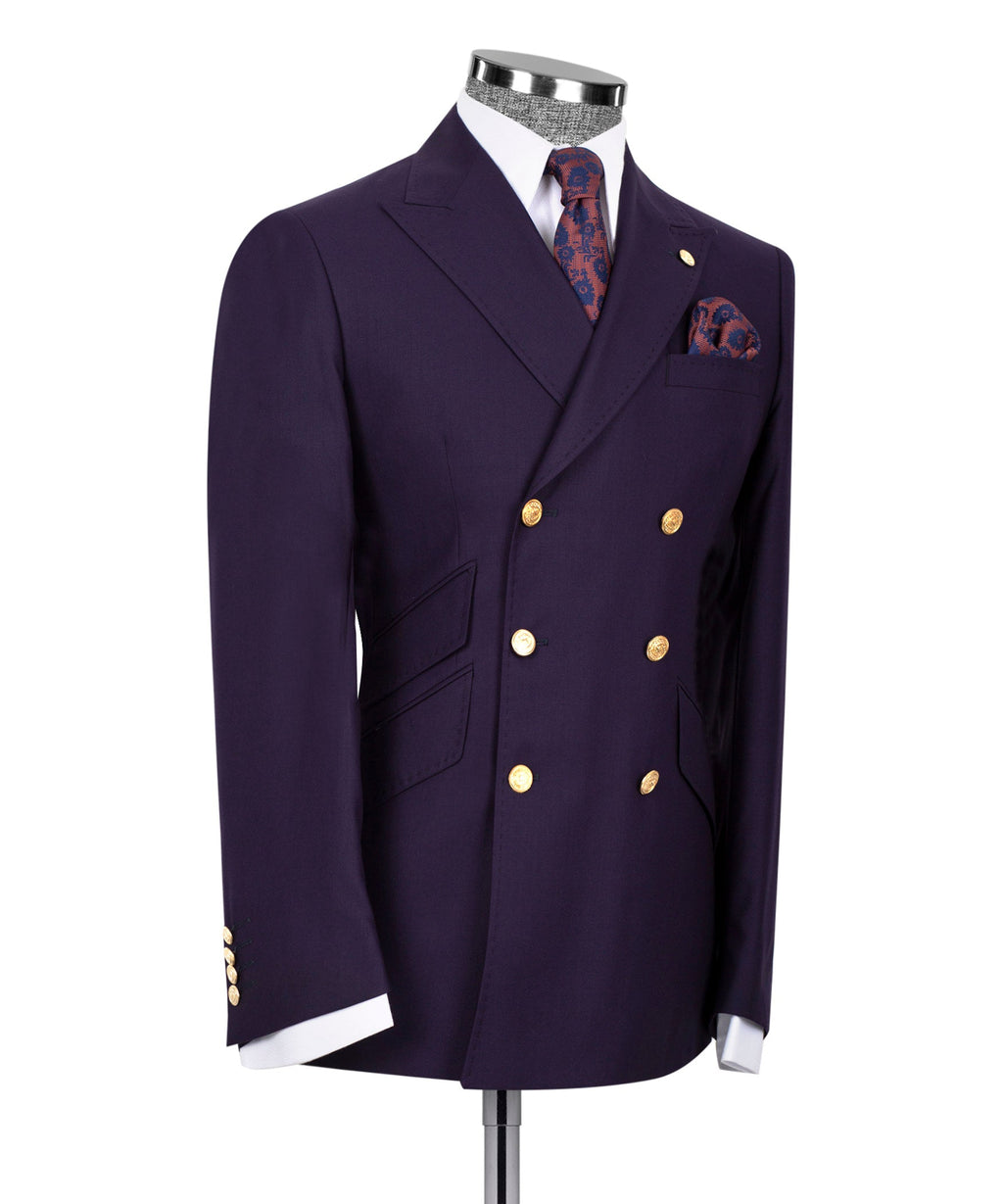 Eggplant Purple Double-Breasted Suit