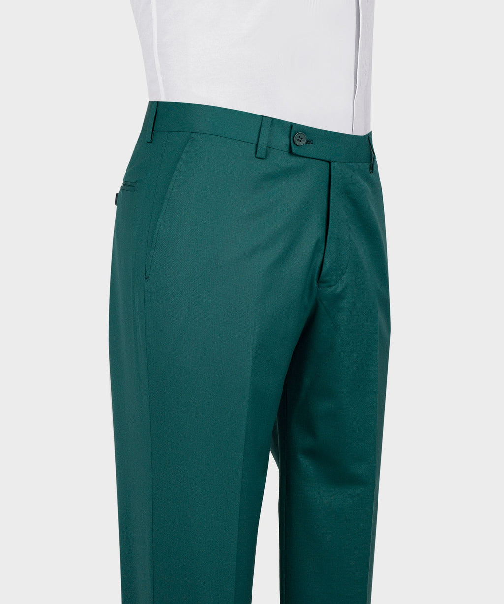 Green Double-Breasted Suit