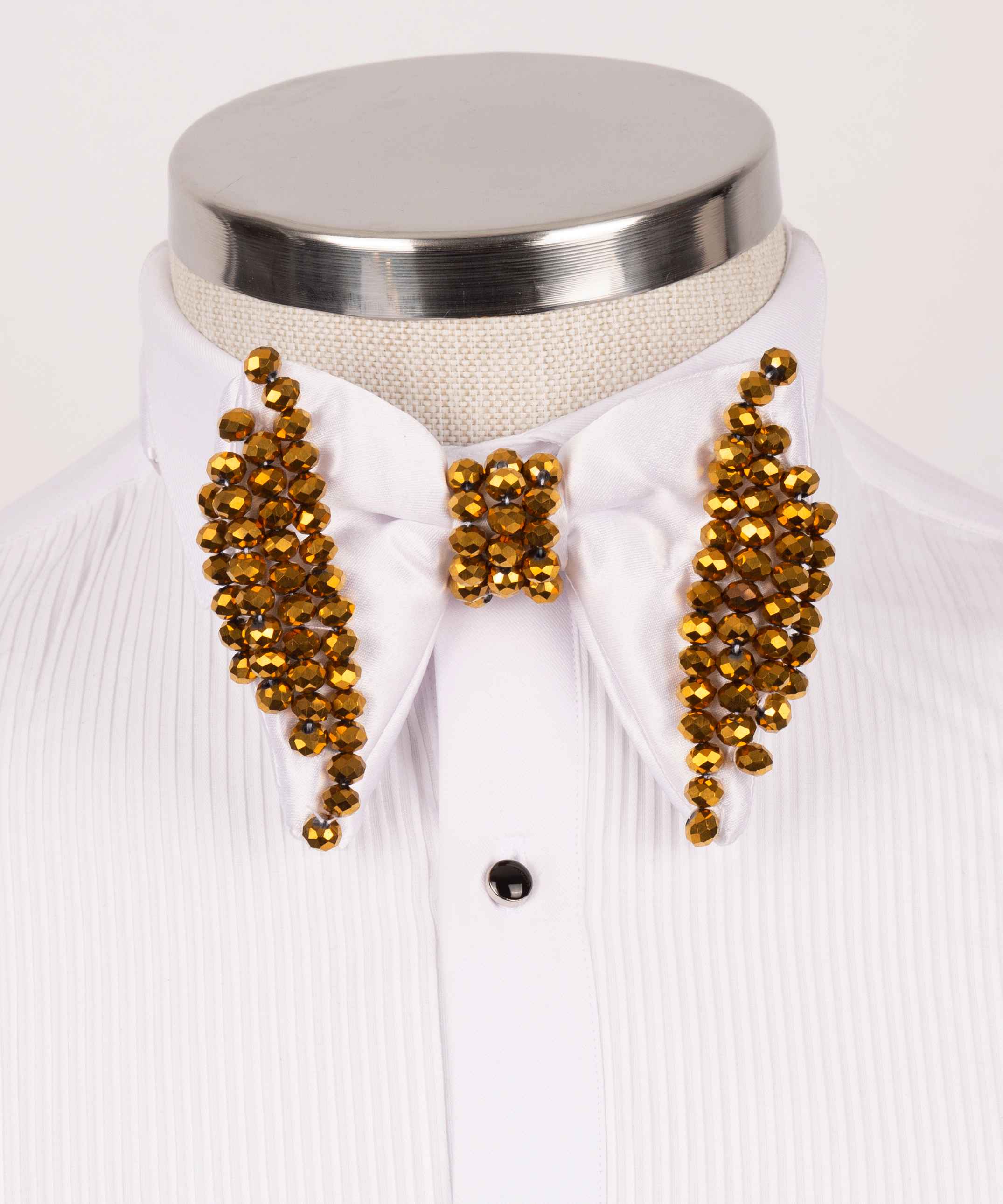 White Formal Bow Tie - Style 07