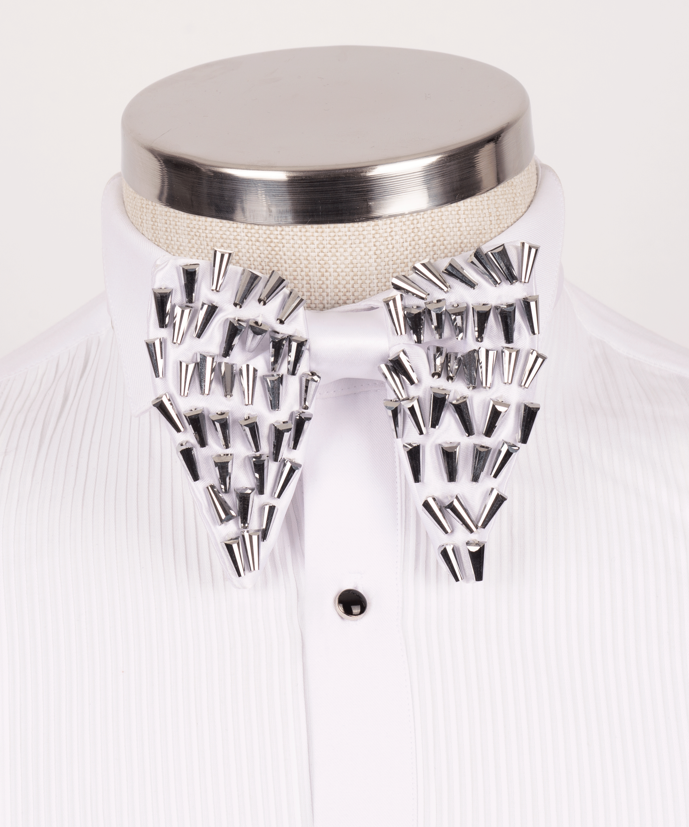 White Formal Bow Tie - Style 03