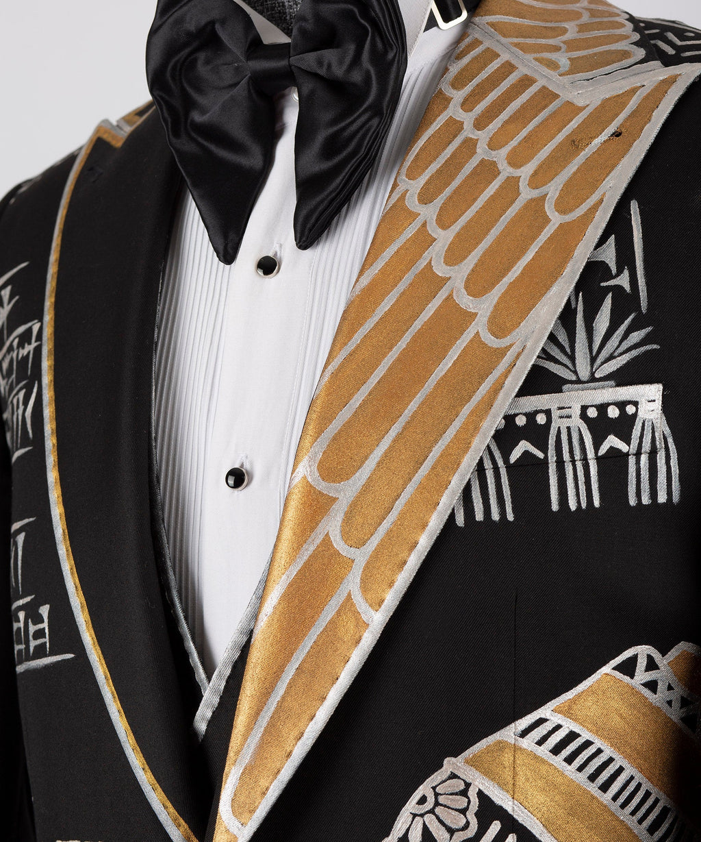 Black Art-Pattern Tuxedo - Style 02