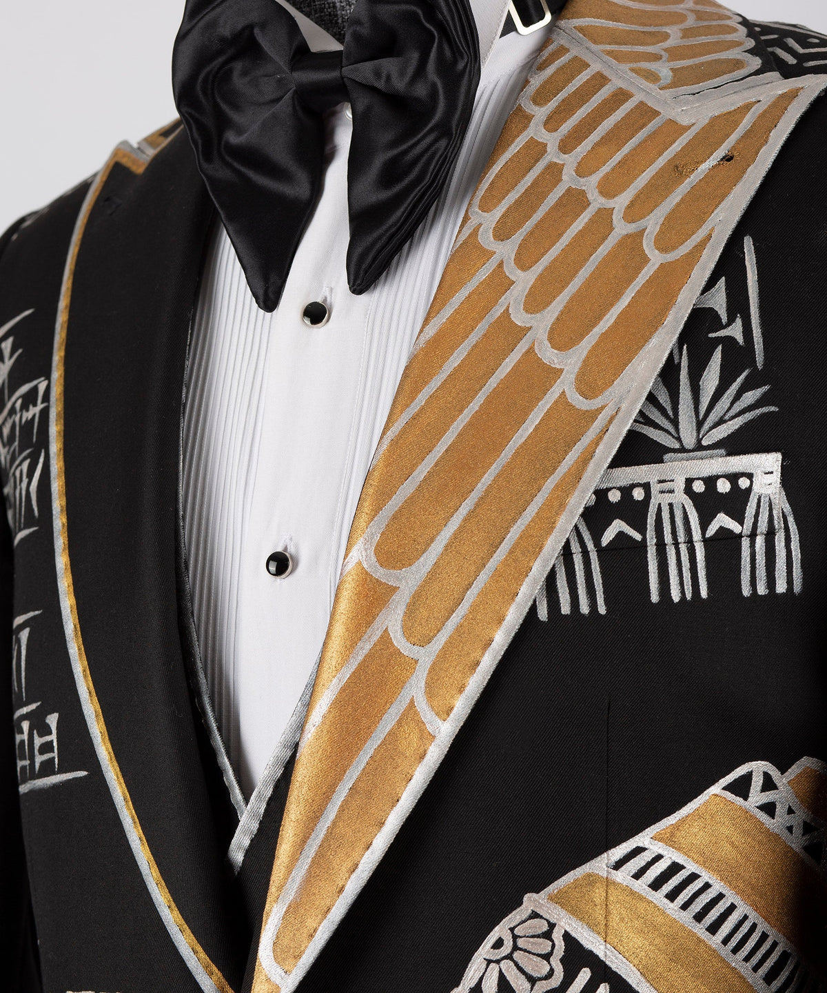 Black Art-Pattern Tuxedo - Style 02