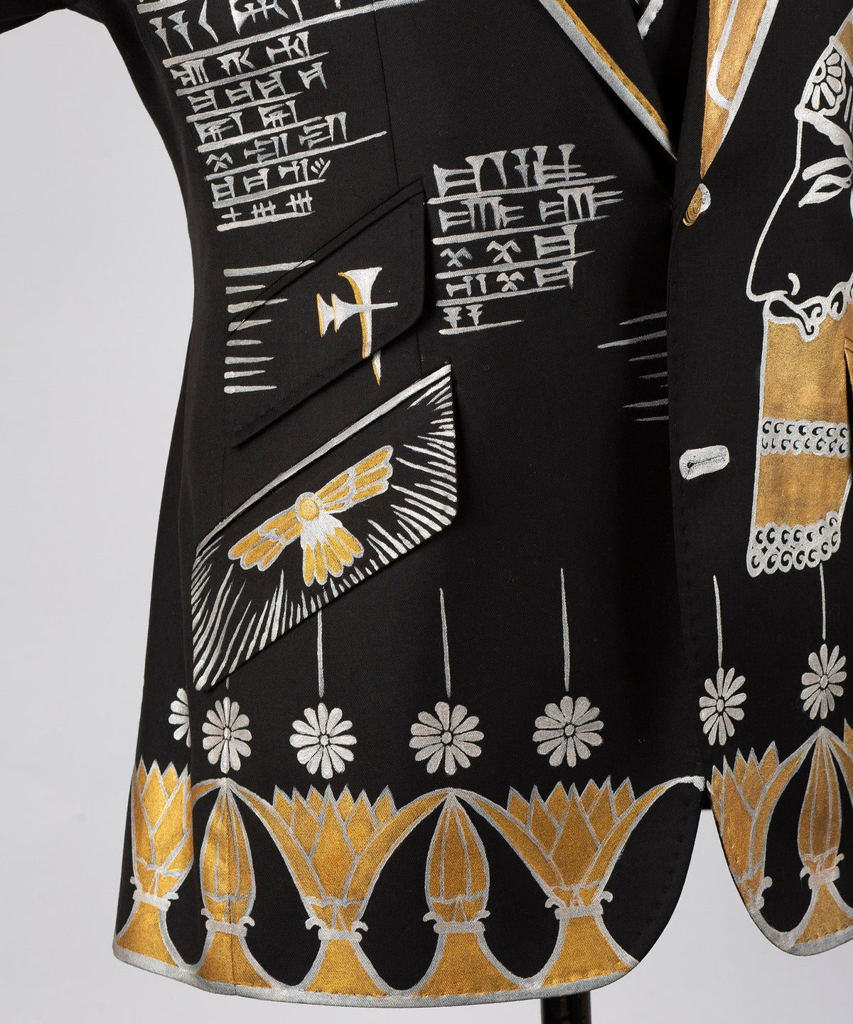 Black Art-Pattern Tuxedo - Style 02