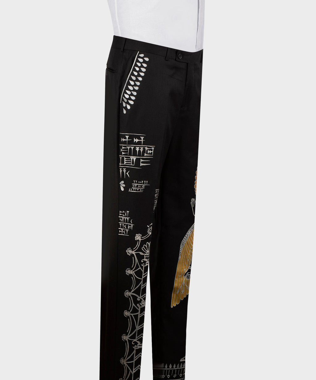 Black Art-Pattern Tuxedo - Style 03