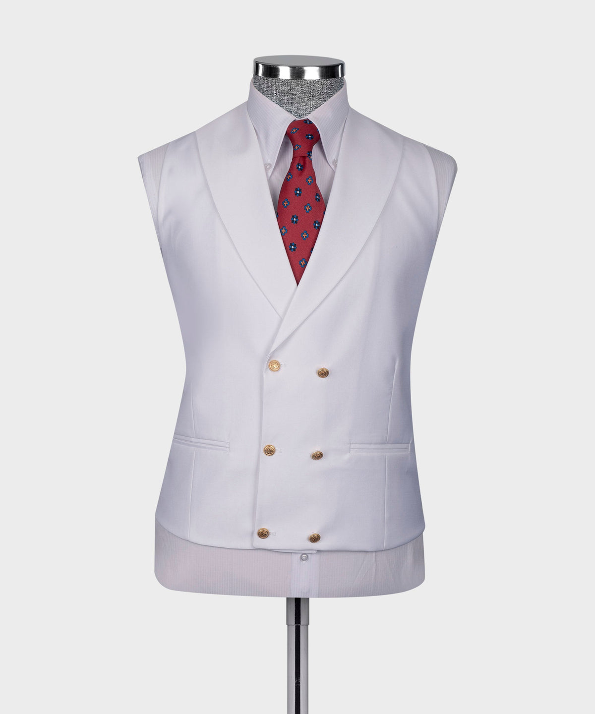 Silver Three-Piece Suit - Style 01