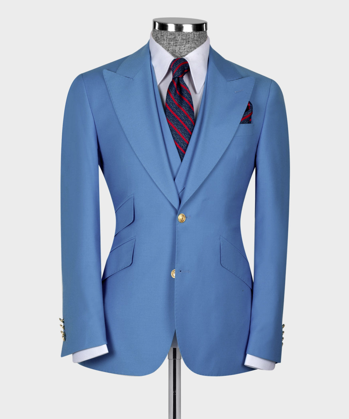 Blue Three-Piece Suit - Style 03