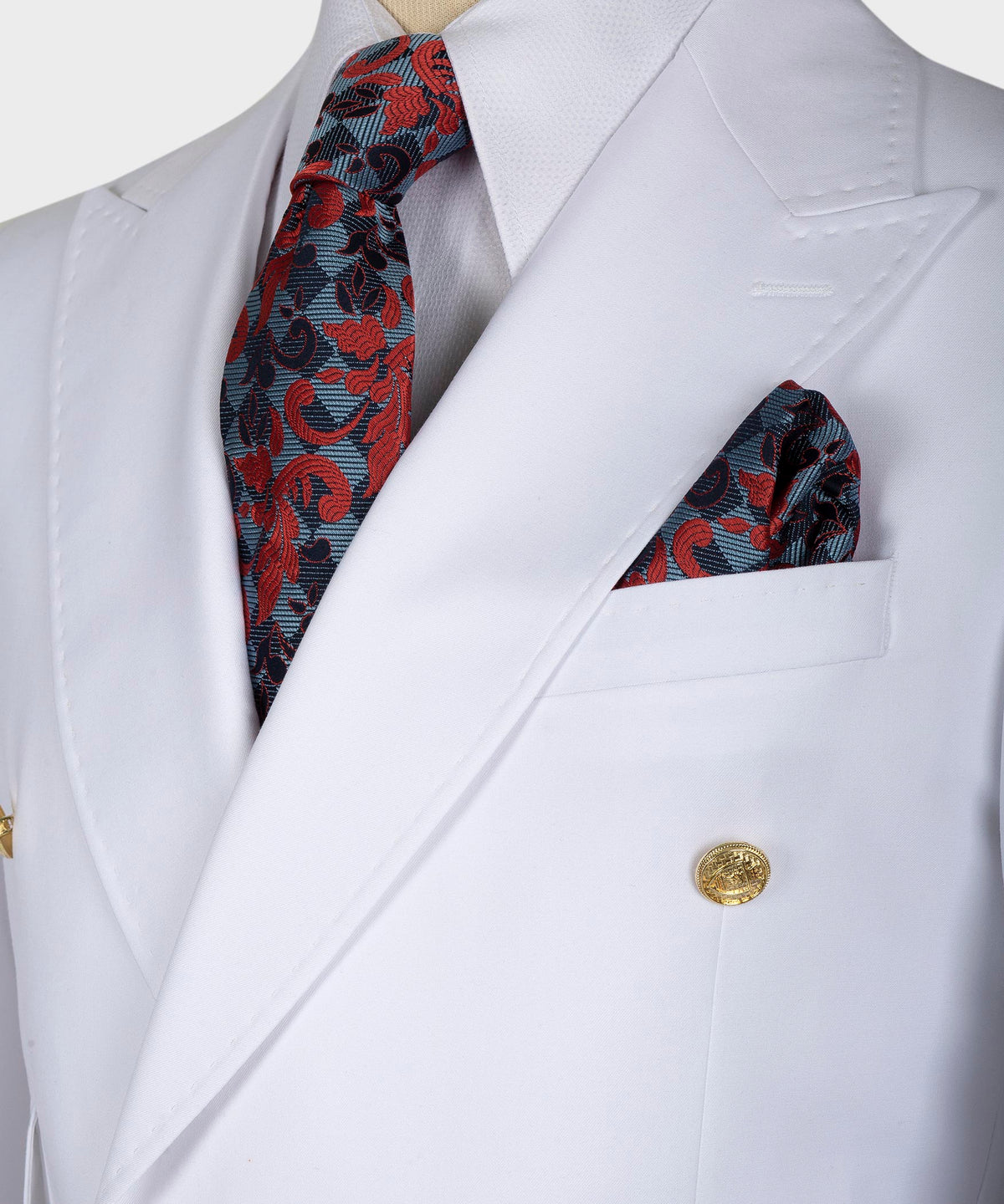 Double-Breasted Gold-Button Suit - Style 11