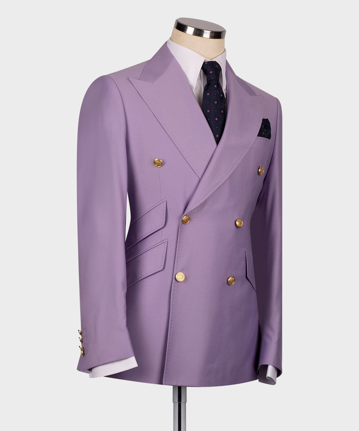 Double-Breasted Gold-Button Suit - Style 10