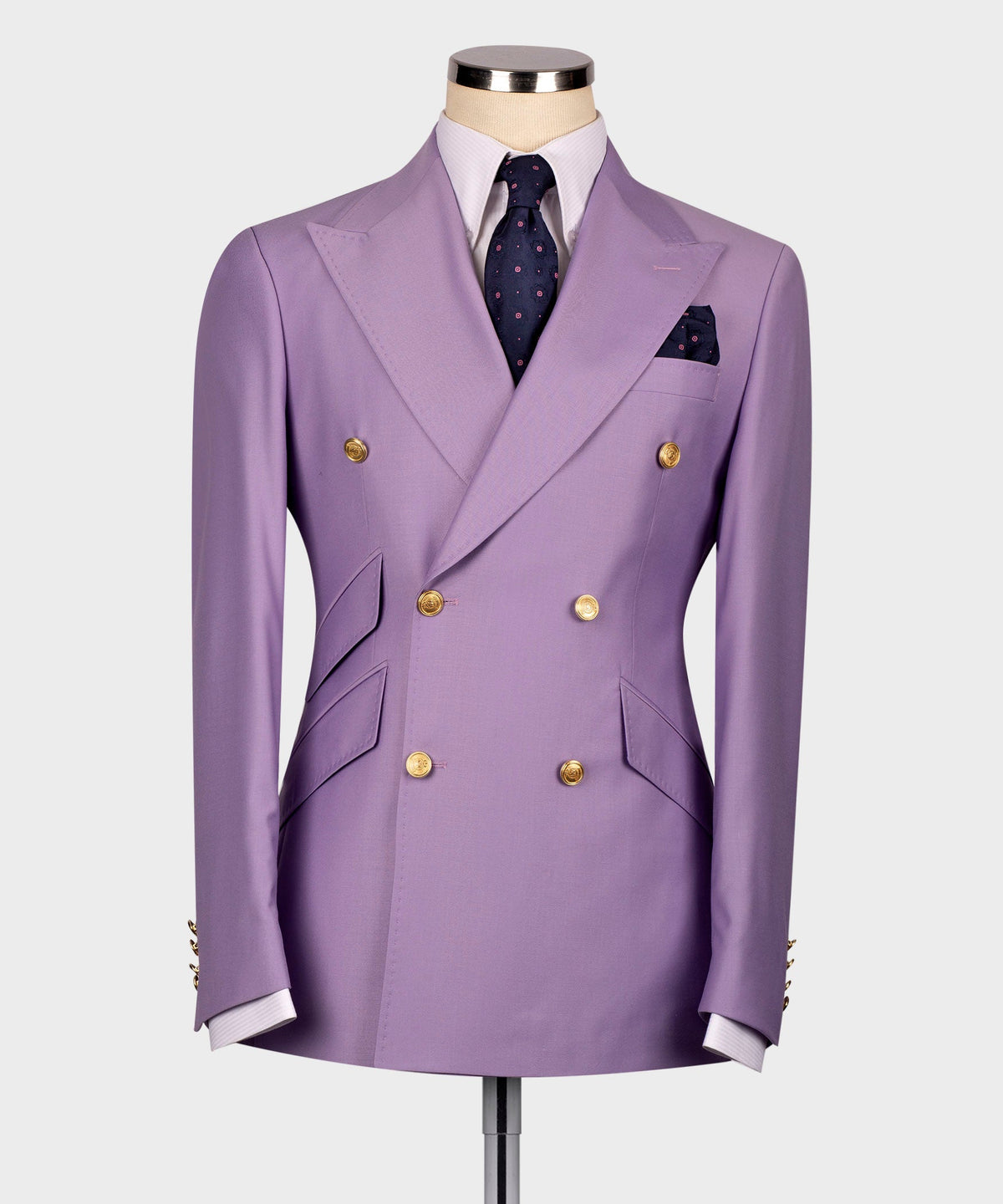 Double-Breasted Gold-Button Suit - Style 10