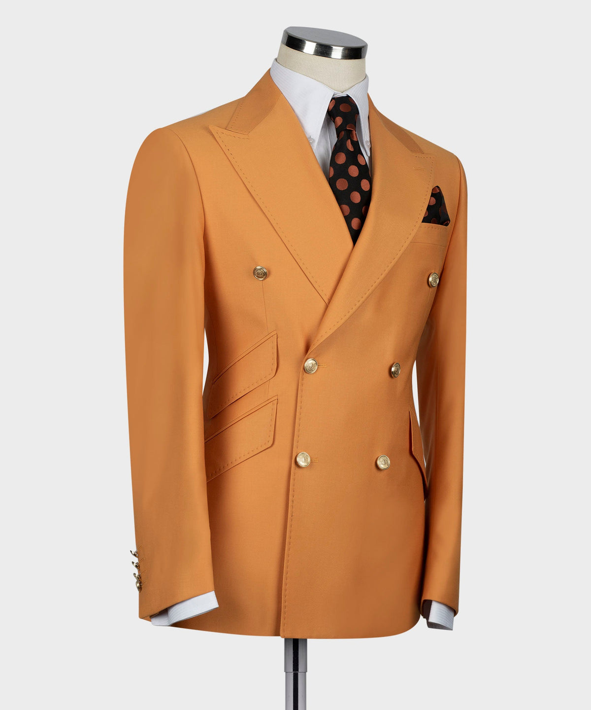 Double-Breasted Gold-Button Suit - Style 09