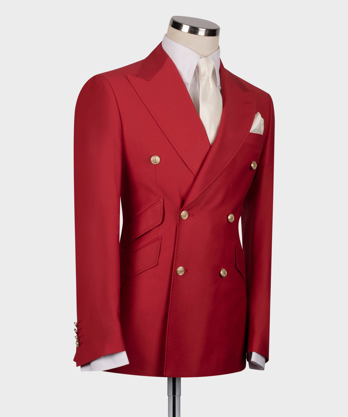 Double-Breasted Gold-Button Suit - Style 07