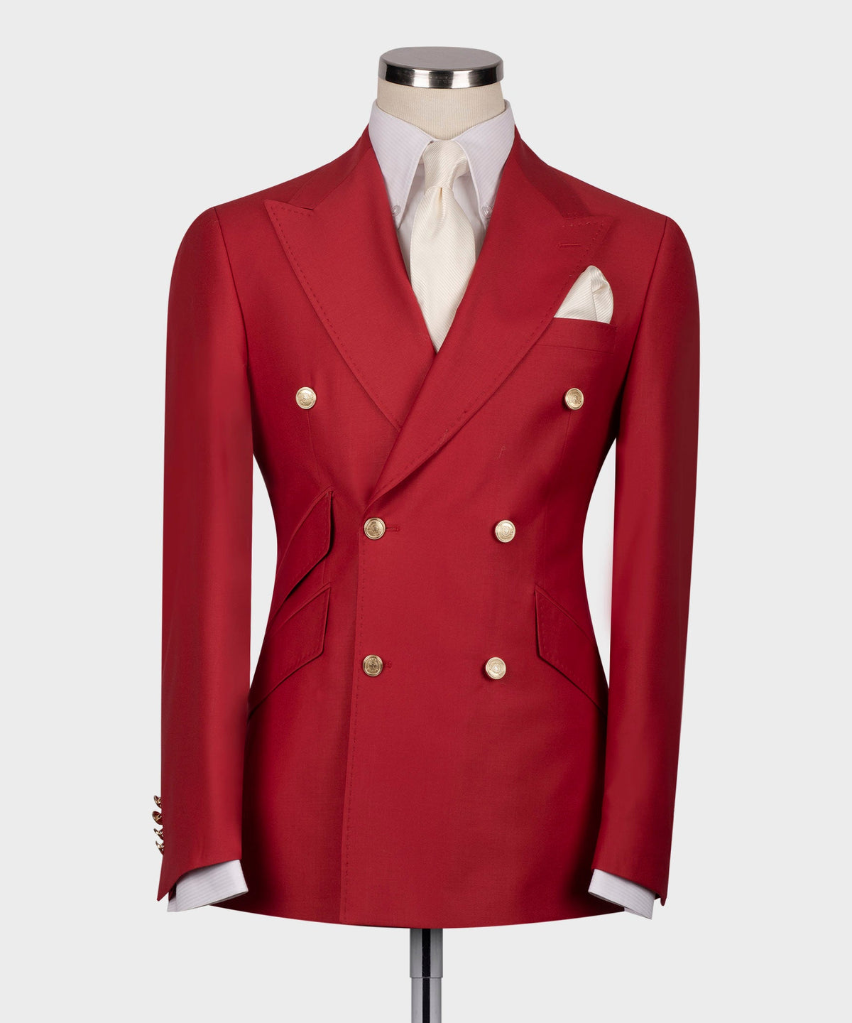Double-Breasted Gold-Button Suit - Style 07