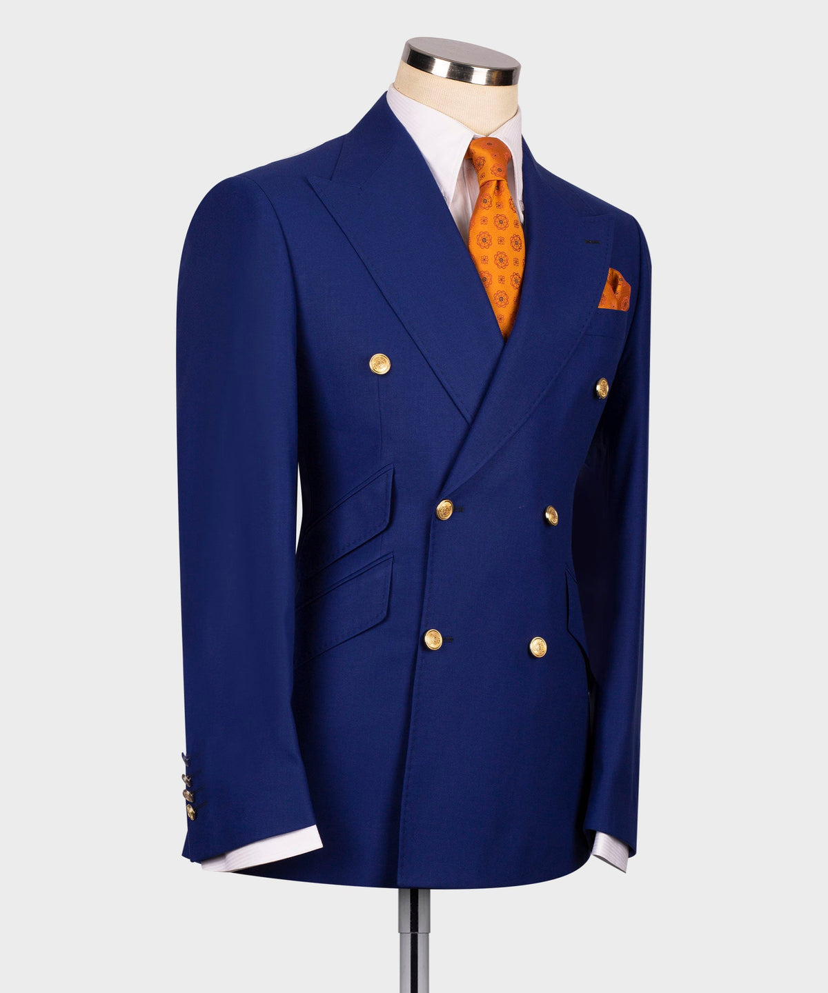 Double-Breasted Gold-Button Suit - Style 06
