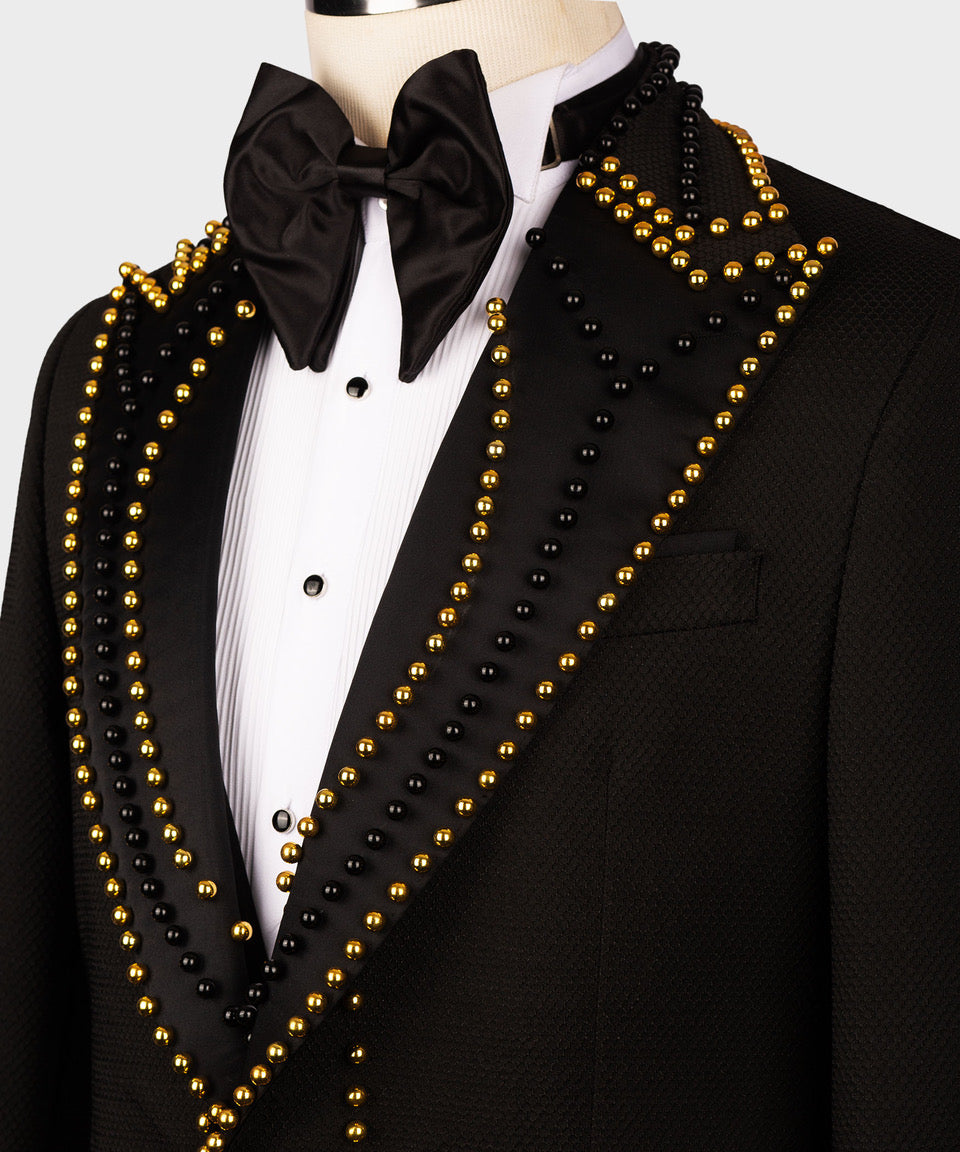 Gold Pearl Statement Tuxedo