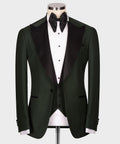 Black Collar Classic Green Tuxedo