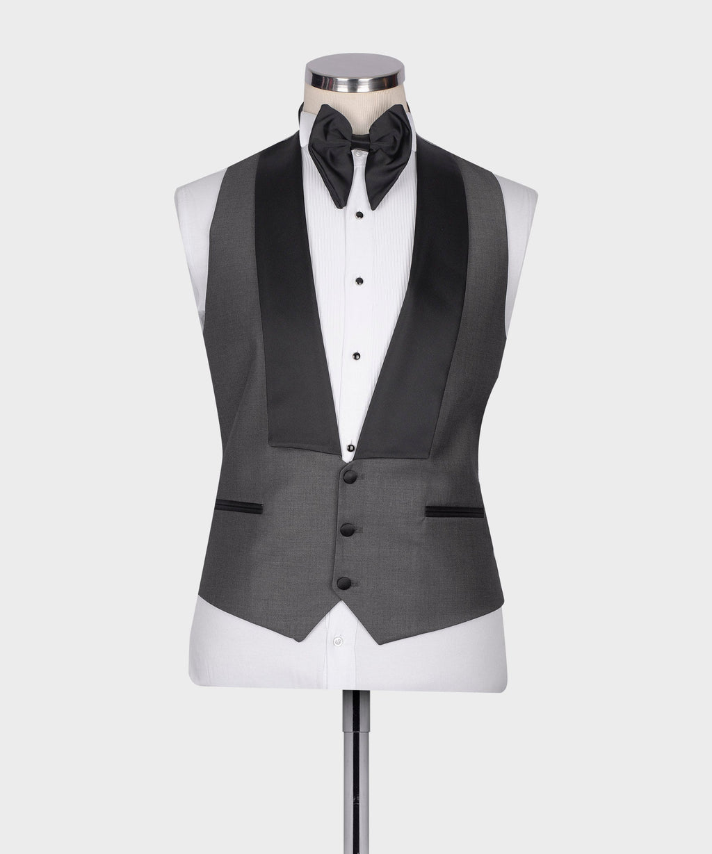 Black Collar Classic Gray Tuxedo