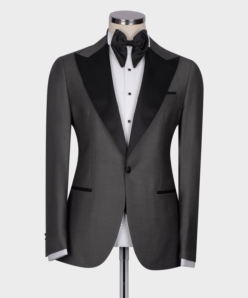 Black Collar Classic Gray Tuxedo
