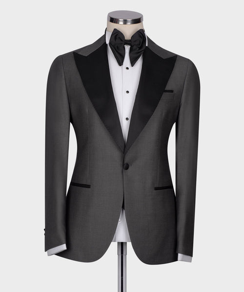 Black Collar Classic Gray Tuxedo