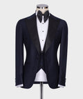 Black Collar Classic Dark Blue Tuxedo