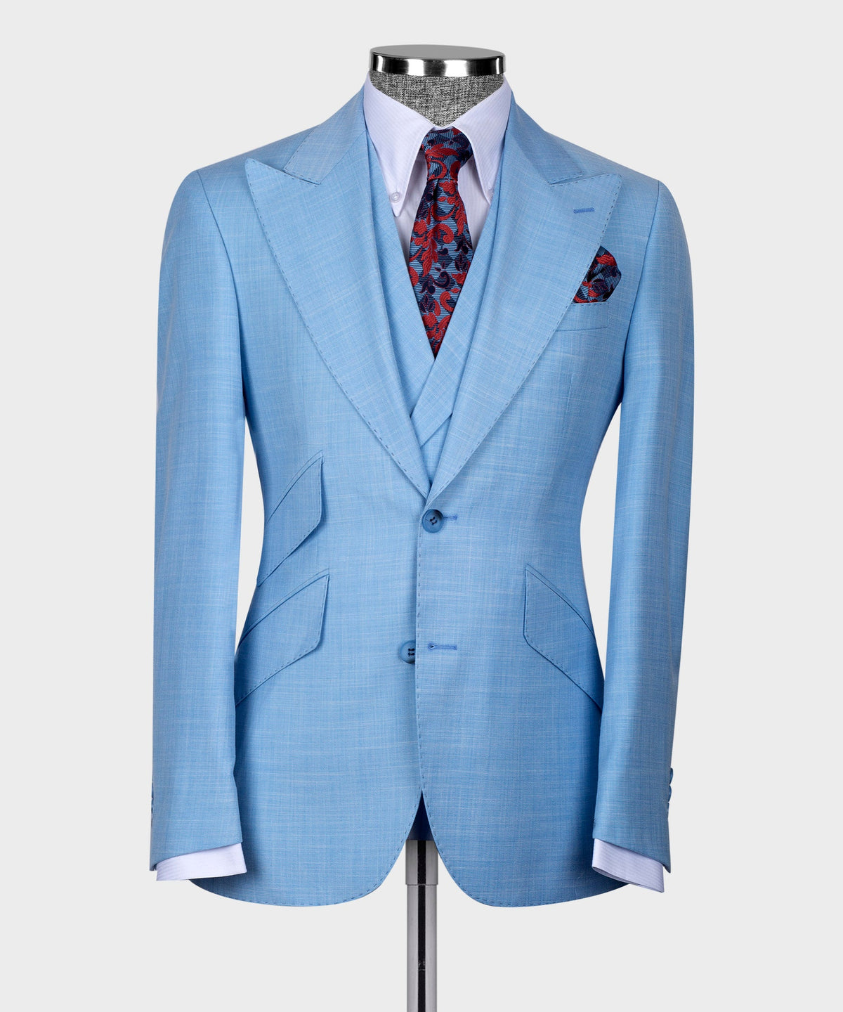 Blue Three-Piece Suit - Style 02