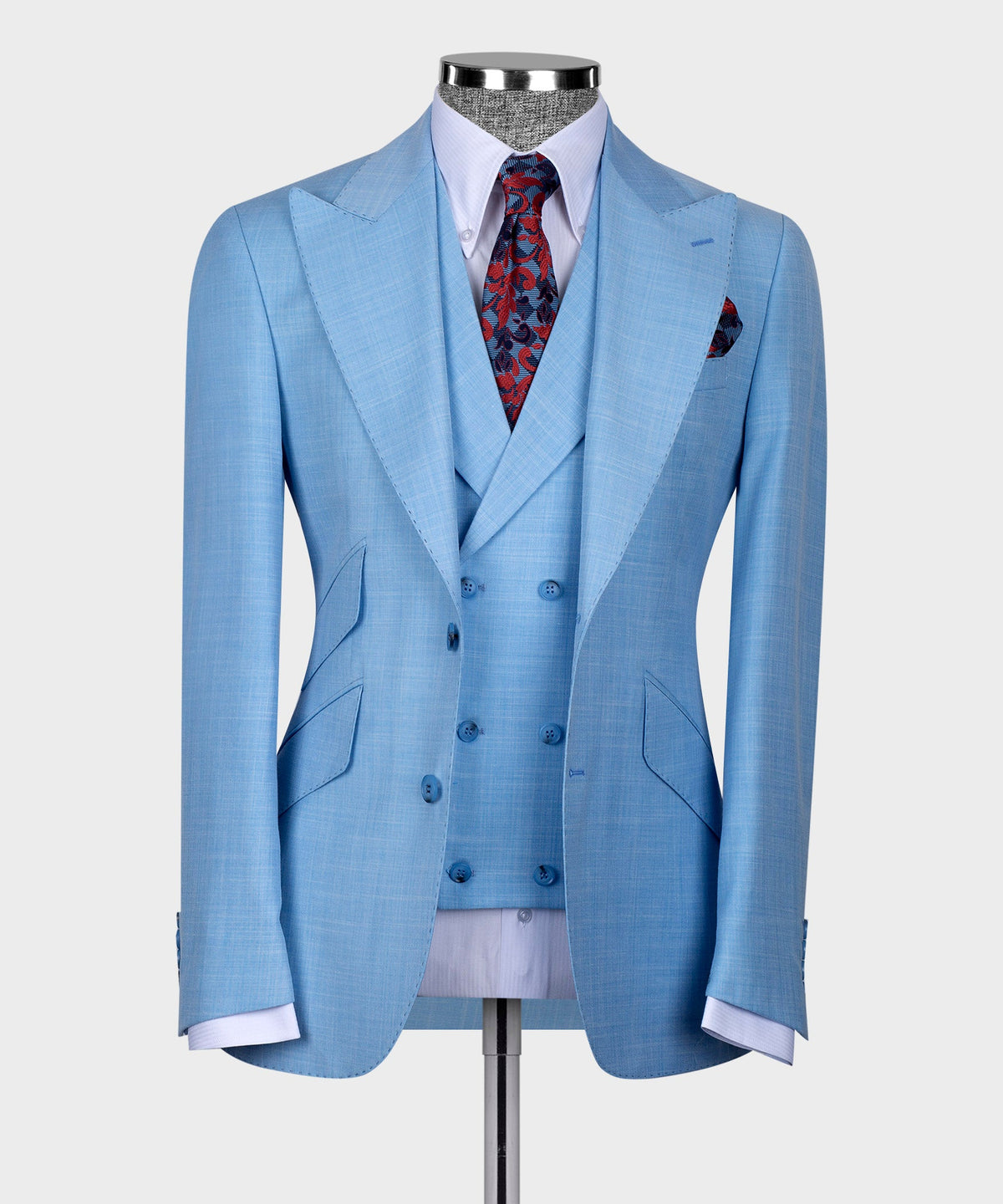 Blue Three-Piece Suit - Style 02