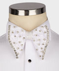 White Formal Bow Tie - Style 01