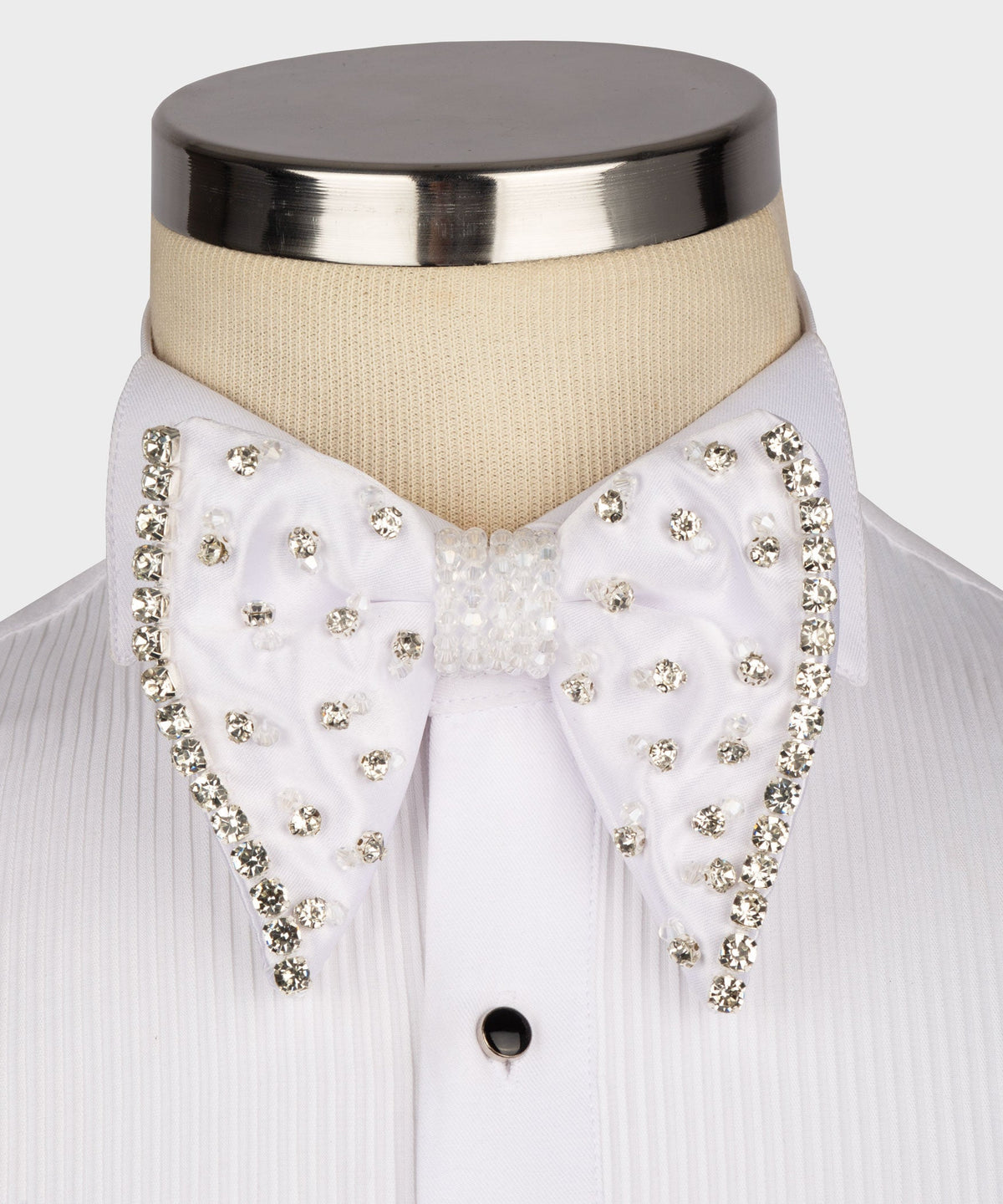 White Formal Bow Tie - Style 01