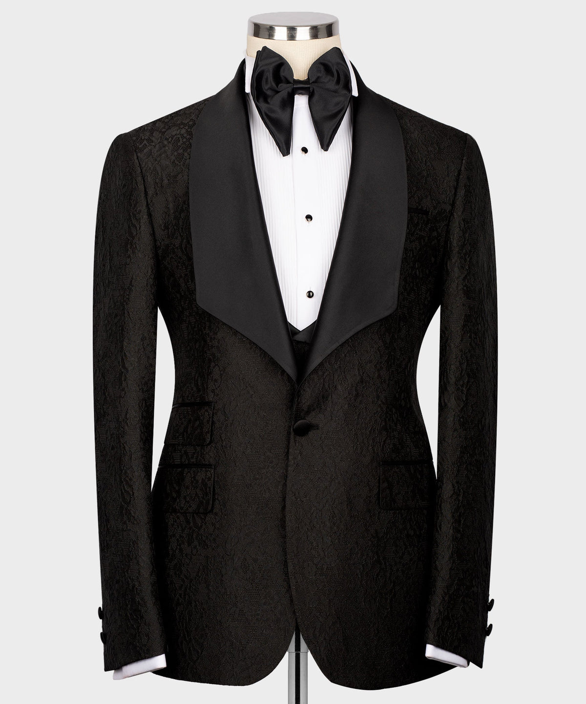 Black Embossed Fabric