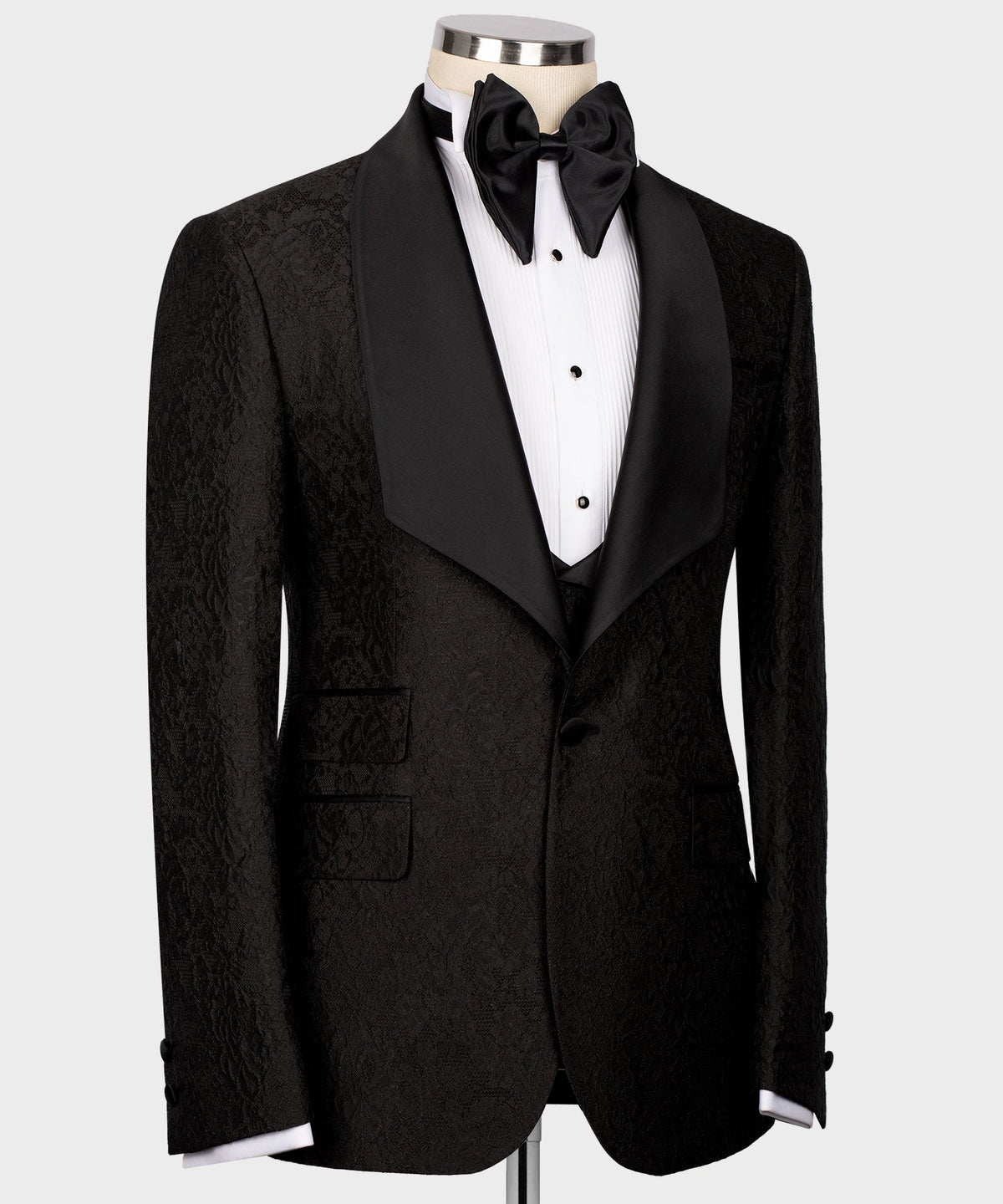 Black Embossed Fabric
