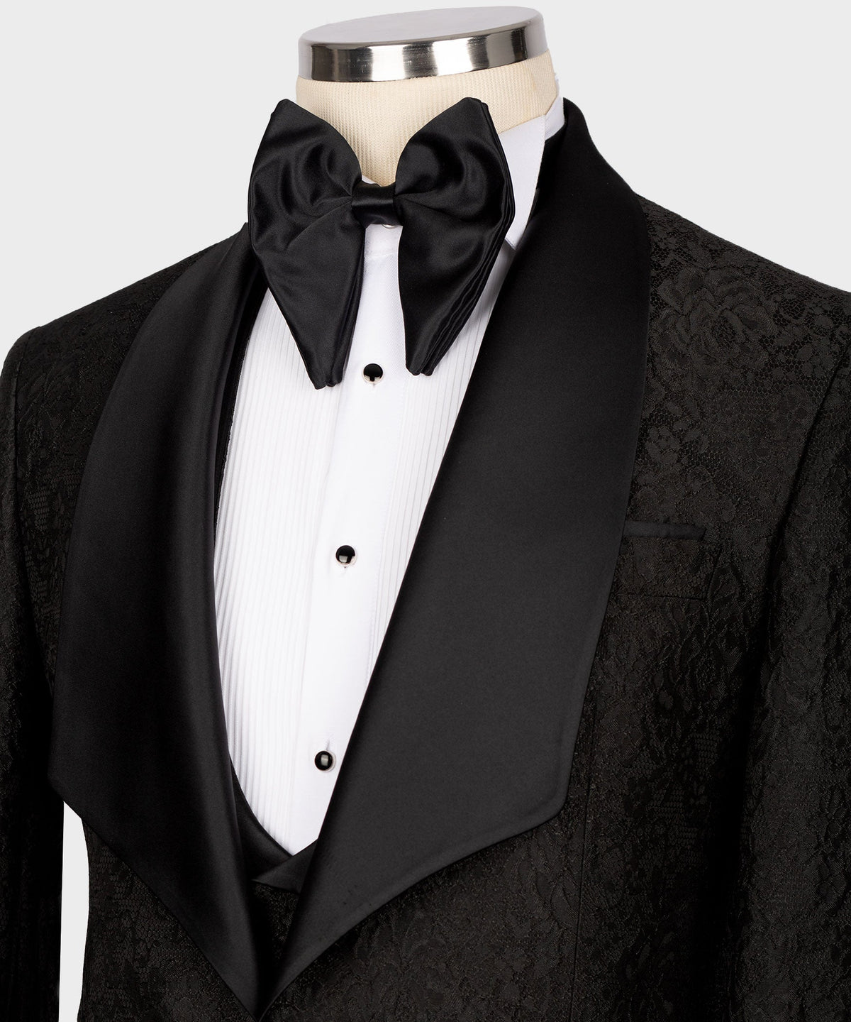 Black Embossed Fabric